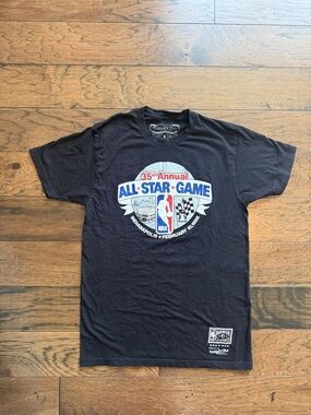 NBA 35th Annual All-Star Game Vibtage & “Nostalgia”Black T- shirt